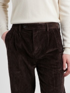 Massimo Alba - Strallo02 Straight-Leg Cotton-Blend Corduroy Trousers - Brown