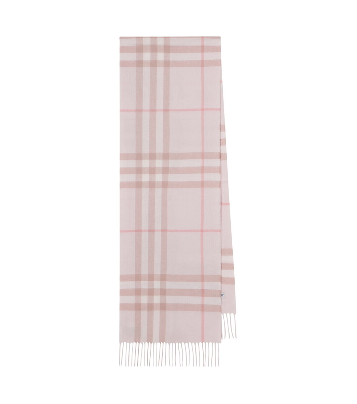 Photo: Burberry Burberry Check cashmere scarf