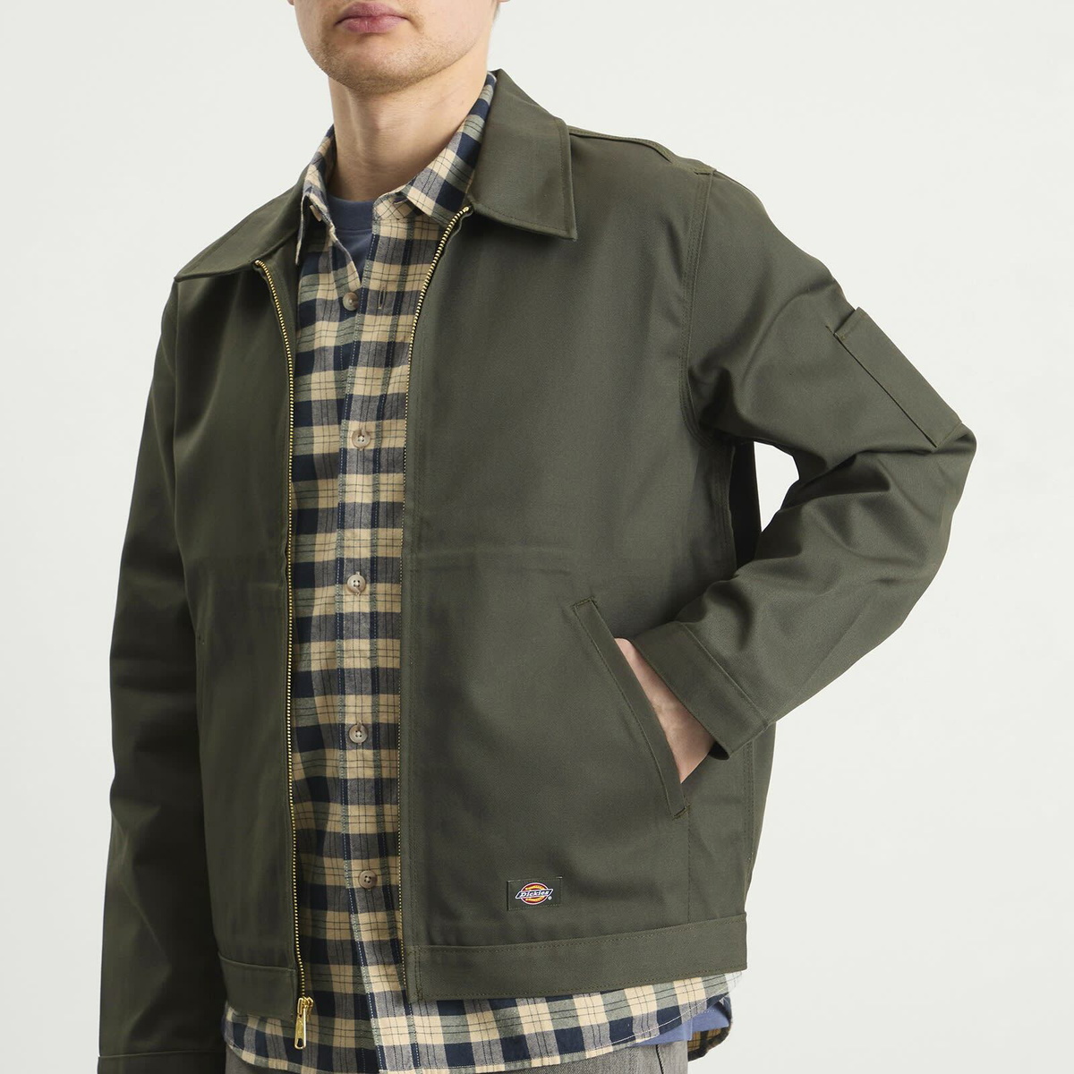 Dickies Men's Unlined Eisenhower Jacket in Olive Green