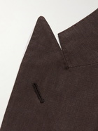 Thom Sweeney - Double-Breasted Linen Suit Jacket - Brown