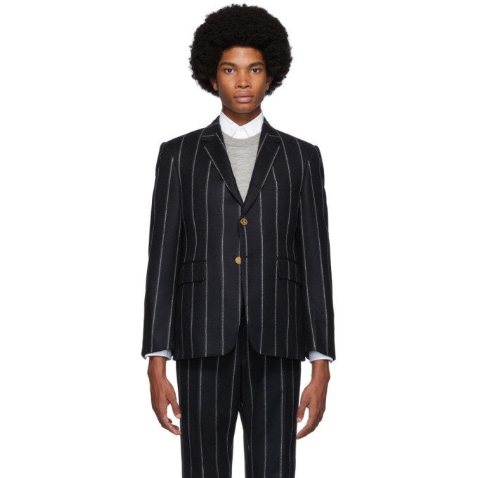 Photo: Thom Browne Navy Stripe Classic Sport Coat