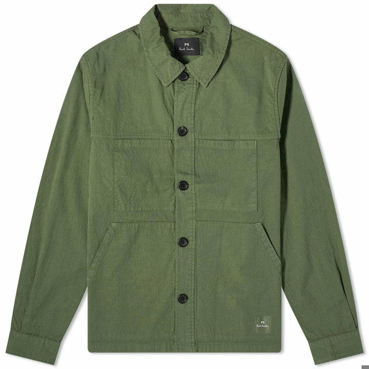 Photo: Paul Smith Men's Cotton Overshirt Jacket in Green