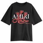 AMIRI Men's CNY Snake T-Shirt in Black/Red