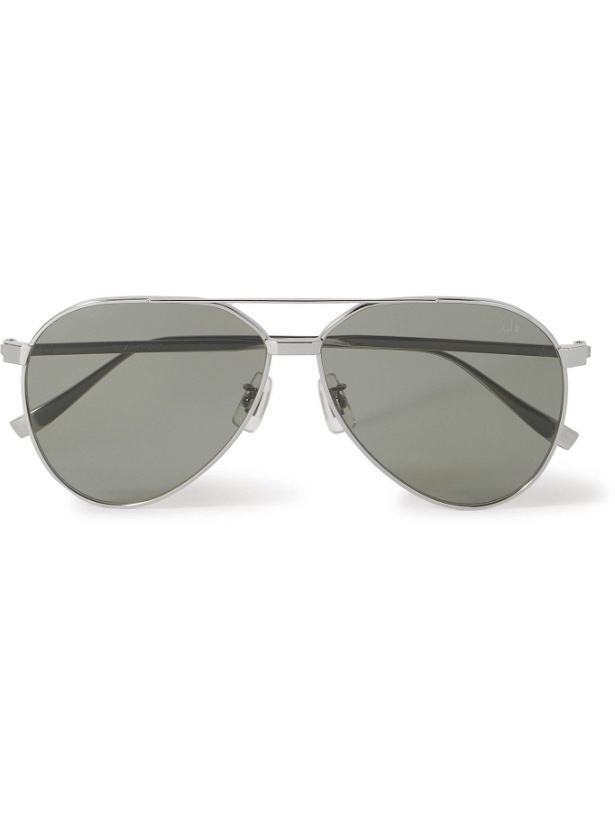 Photo: DUNHILL - Aviator-Style Silver-Tone Sunglasses