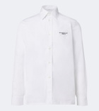 Givenchy Logo embroidered cotton poplin shirt
