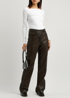 Remain BY Birger Christensen Stretch-jersey top White