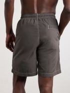 Human Made - Straight-Leg Mid-Length Logo-Print Swim Shorts - Brown