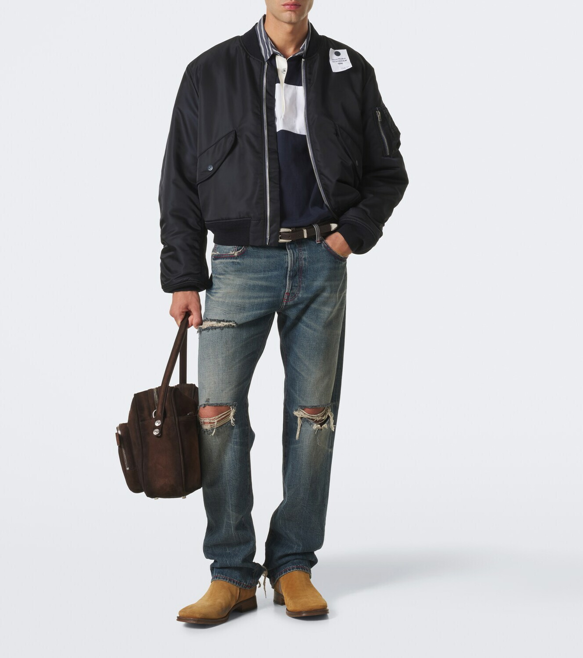 Acne Studios Re-edition distressed straight jeans