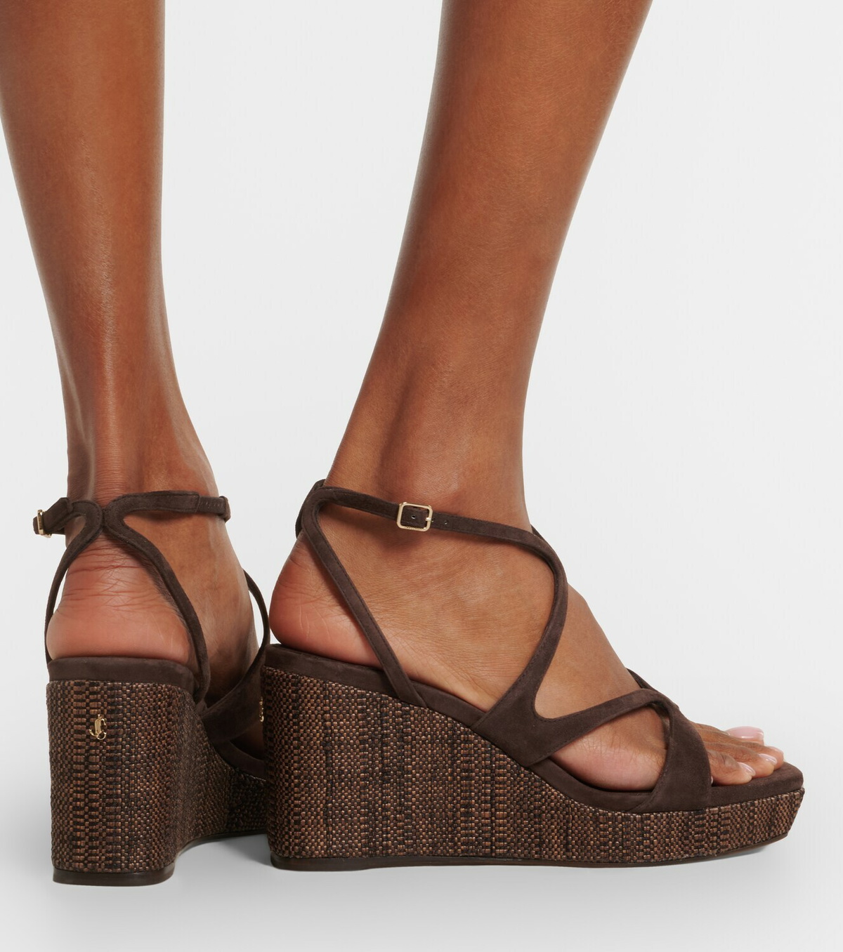 Jimmy Choo Ayla suede wedge sandals