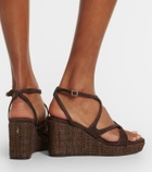 Jimmy Choo Ayla suede wedge sandals