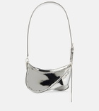 Mugler - Metallic leather shoulder bag