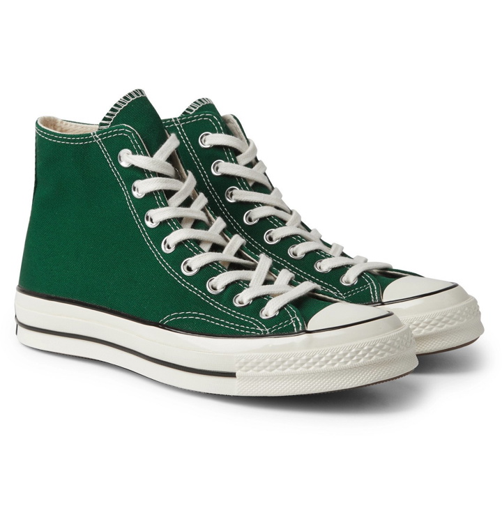 Photo: Converse - Chuck 70 Canvas High-Top Sneakers - Green