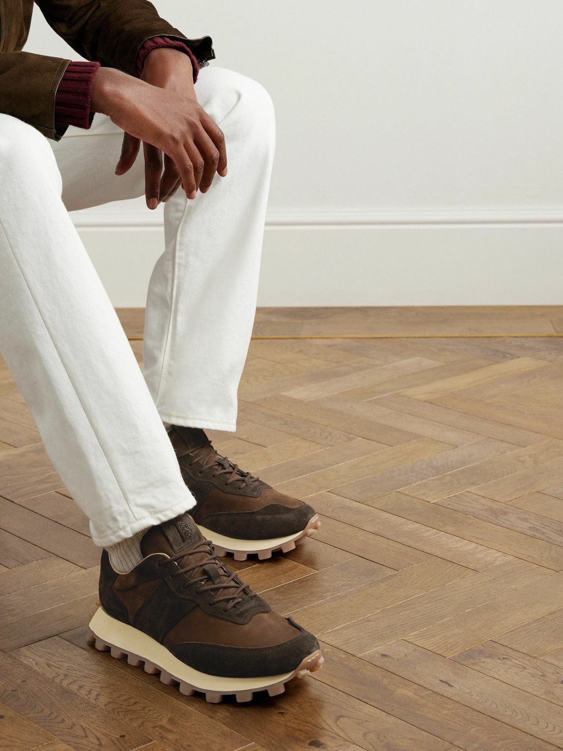 Tod's - 1T Suede Sneakers - Brown Tod's