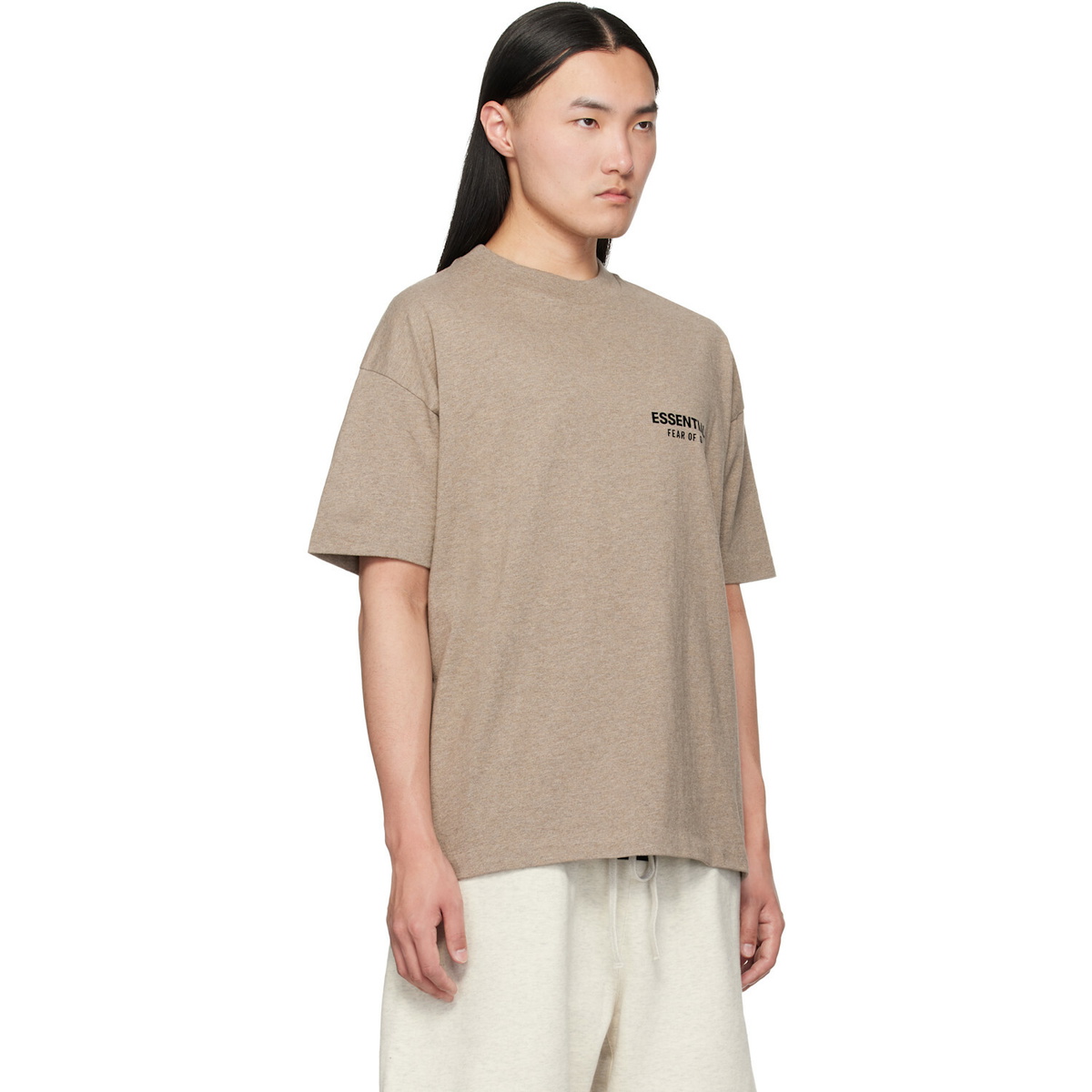 Fear of God ESSENTIALS Beige Classic T-shirt