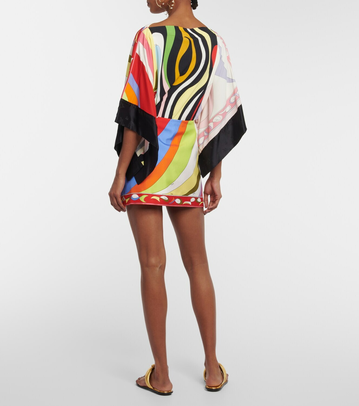 Pucci Printed silk wrap miniskirt Emilio Pucci