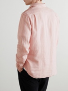 Hartford - Paul Pat Linen Shirt - Pink
