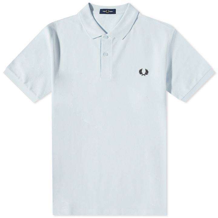 Photo: Fred Perry Authentic Men's Slim Fit Plain Polo Shirt in Light Ice