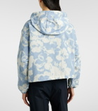 Moncler Noisetier floral hooded jacket