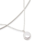 Sapir Bachar Large Pearl Sterling Silver Belt - One Size