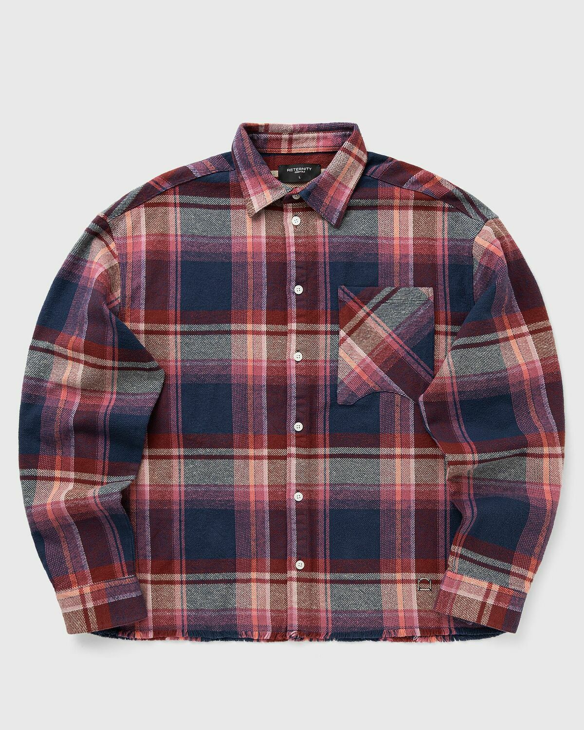 Reternity CREATIVE DEPT LOGO FLANNEL Purple Mens Longsleefe