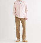 NANAMICA - Camp-Collar Striped Cotton-Blend CORDURA Oxford Shirt - Pink