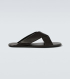 Saint Laurent Carlyle leather sandals