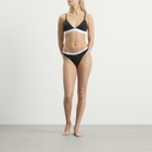 Calvin Klein Women's Icon Thong - 3 Pack in Black/White/Animal Mirror Oxford Tan