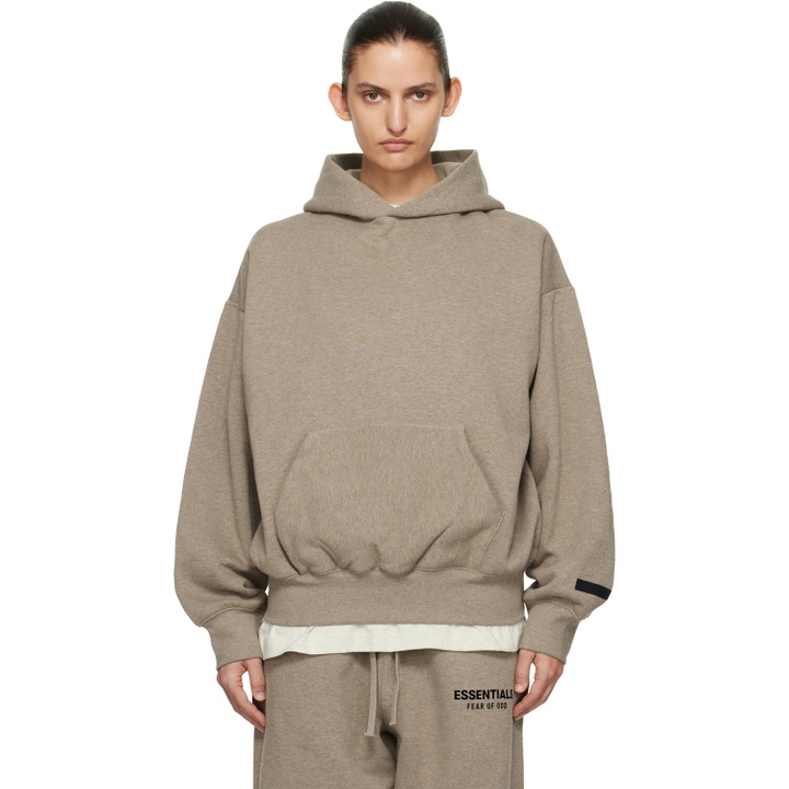 Photo: Fear of God ESSENTIALS Beige Classic Hoodie