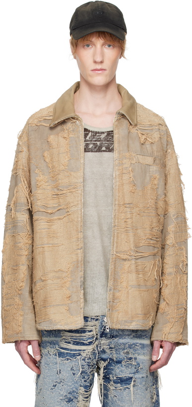 Photo: Diesel Beige D-Ivar-Fsg Denim Jacket