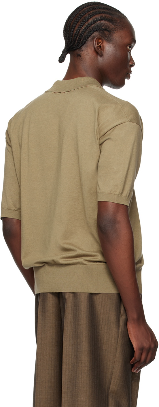 THE ROW / ザ・ロウ / 'Tiago ニットポロシャツ The Row Khaki Tiago Polo The Row
