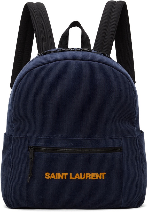 Photo: Saint Laurent Navy Nuxx Backpack