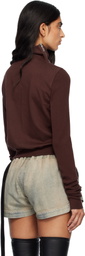 Rick Owens DRKSHDW Burgundy Concordians Mountain Sweatshirt