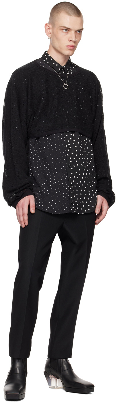 NICOLAS ANDREAS TARALIS Black Fluid Shirt