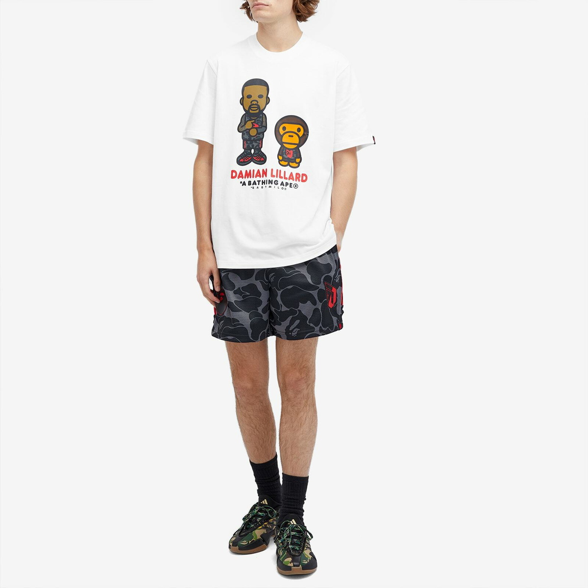 T shirt bape x adidas on sale