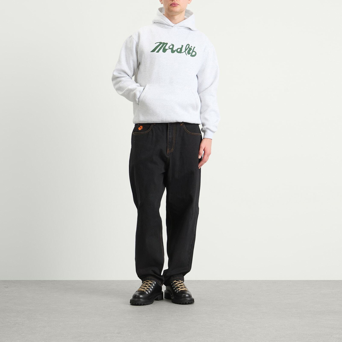 Butter Goods Men's x Madlib Pullover Hood in Ash