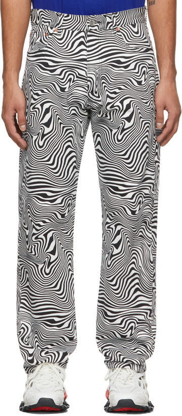 Photo: VETEMENTS Black & White Patterned Jeans