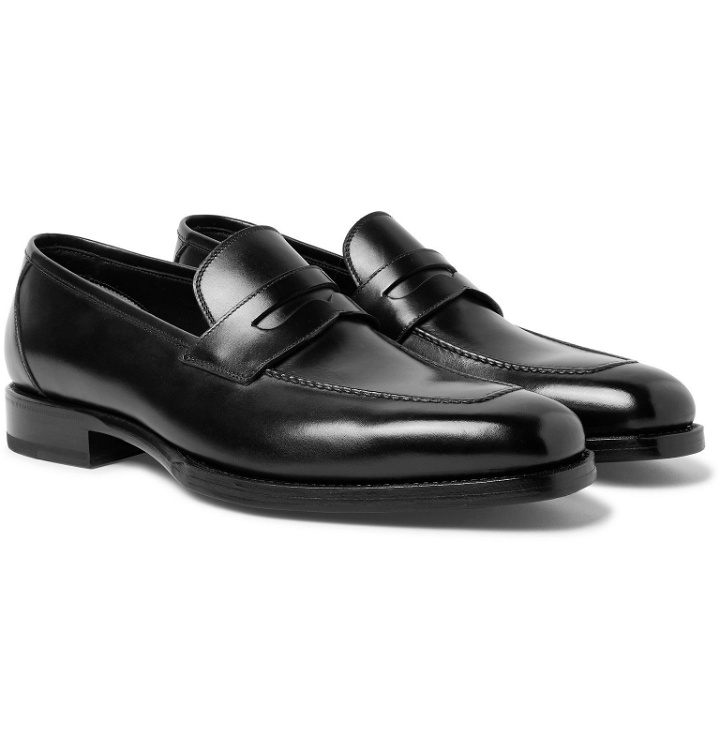 Photo: TOM FORD - Wessex Leather Penny Loafers - Black