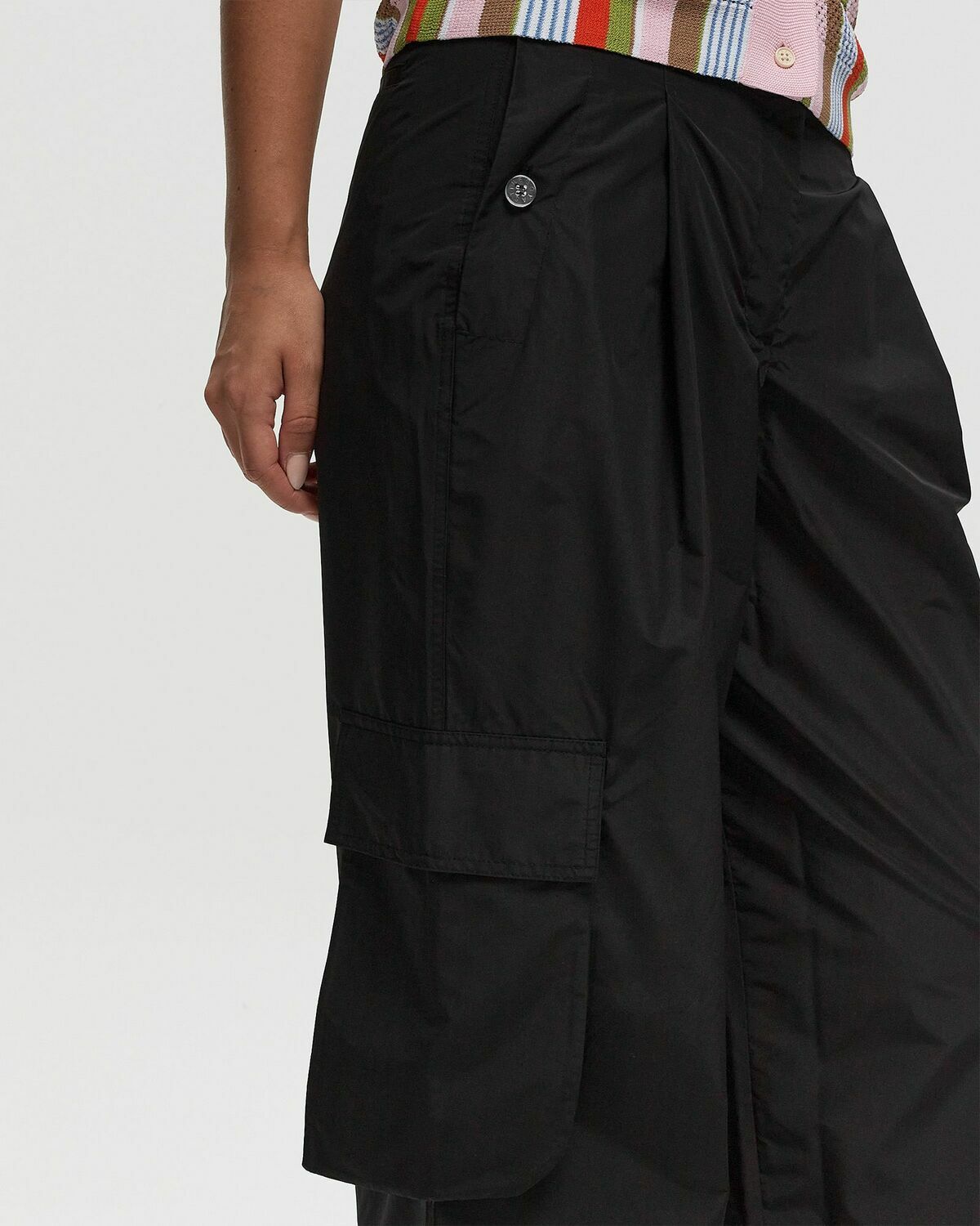 Stine Goya Sg Chrissy, 2122 Liquid Taffeta Black Casual Pants