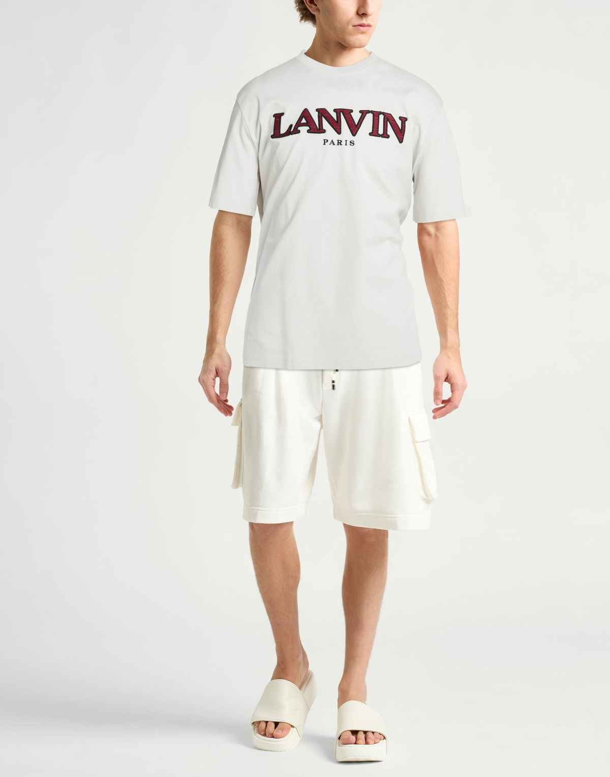 Lanvin Mens T-shirt Light in Grey