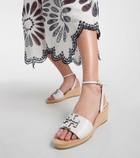 Tory Burch Ines leather espadrille wedges