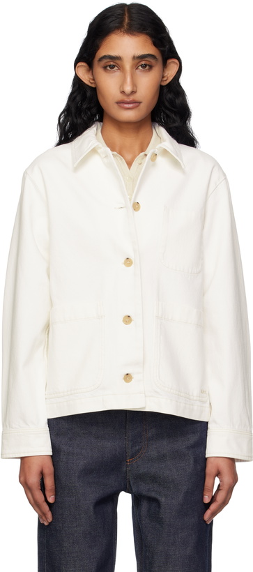 Photo: A.P.C. Off-White Nikkie Denim Jacket