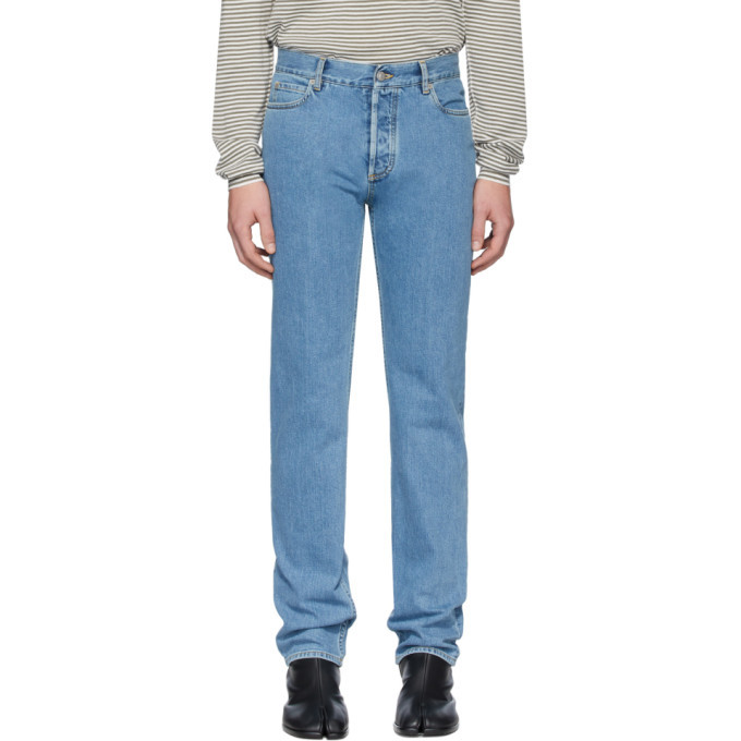 Photo: Maison Margiela Blue Stonewash Regular-Fit Jeans