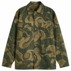 Maharishi Men's Snakeskin Utility Overshirt in Woodland