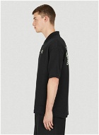 Logo Patch Polo Shirt in Black