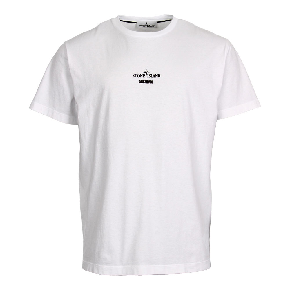 T Shirt Archivio Raso Gommato - White