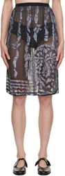 Bode Black Hyatt Midi Skirt