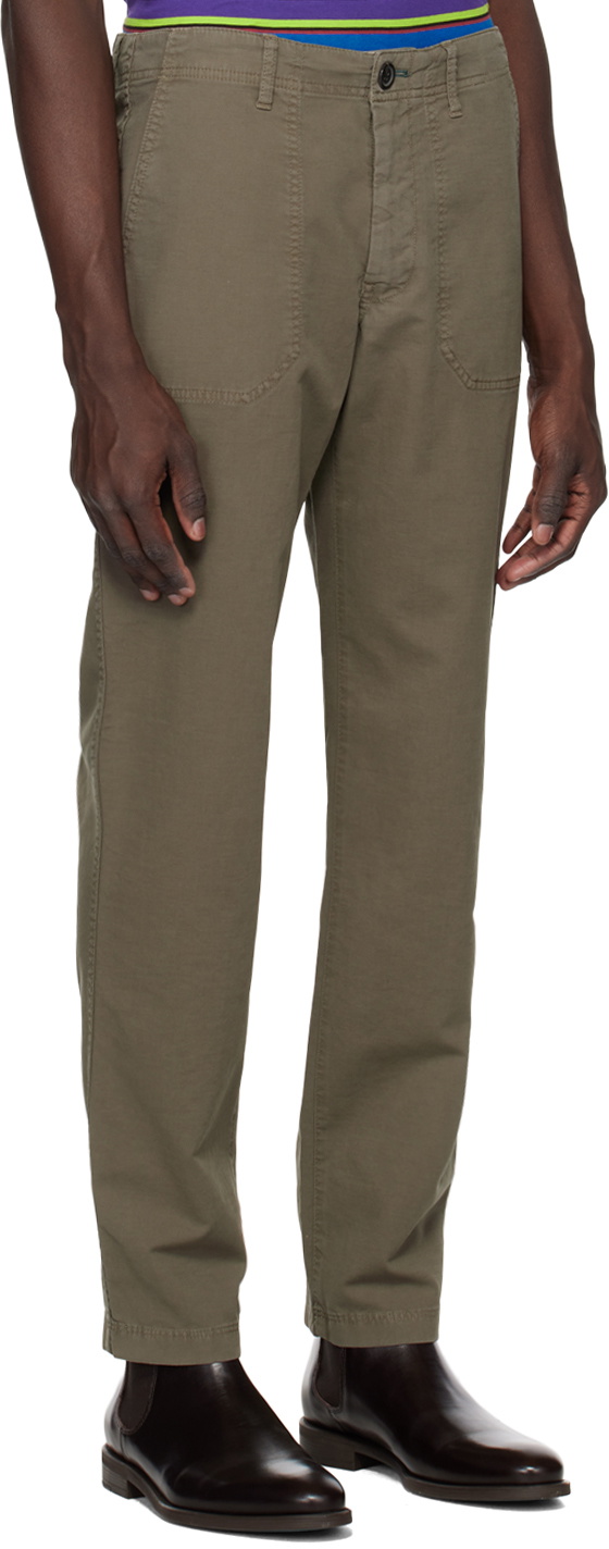 PS by Paul Smith Khaki Patch Trousers