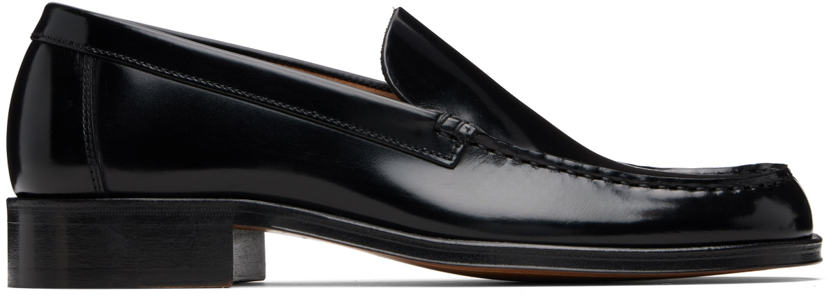 LEMAIRE Black Calfskin Loafers