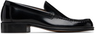 LEMAIRE Black Calfskin Loafers