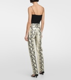 Khaite Danielle snake-print pants